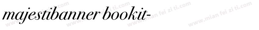 majestibanner bookit字体转换
